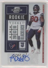 2020 Panini Contenders Optic Rookie Ticket Silver Prizm Ross Blacklock Auto 0k5z