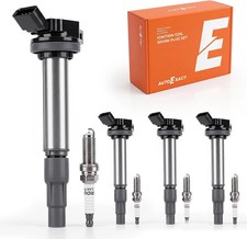Ignition Coil Pack Iridium Spark Plugs Kit Set of 4 Fit for Toyota 2009-2015 C