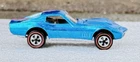 VHTF! RARE!‘68 Hot Wheels Redline US Custom Corvette Light Blue DELRIN BEARINGS!