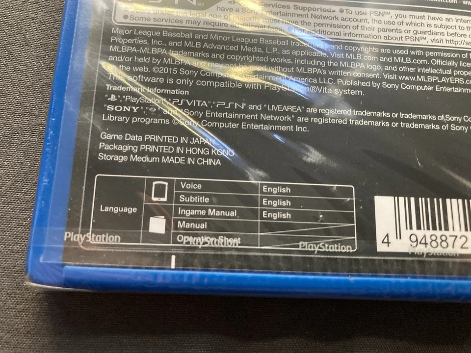 MLB 15 The Show Asia English For PS Vita - w/ Physical Cartridge SEALED - Image 3 of 4