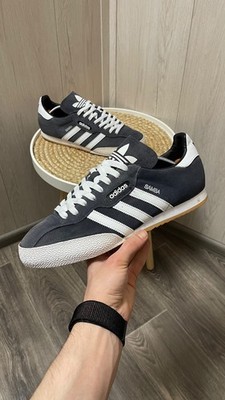Adidas Samba Men s US 10.5 UK 10 EU 44 2/3 Navy White Suede 019332