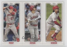 2022 Topps Opening Day Triple Play Mike Trout Shohei Ohtani Anthony Rendon 0ae6