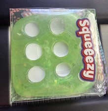 Squeeezy Squishy Squeeze Toy Green DICE RARE NEW