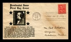 US COVER ANDREW JOHNSON PRESIDENTIAL SERIES FDC SCOTT 822 CROSBY PHOTO CACHET
