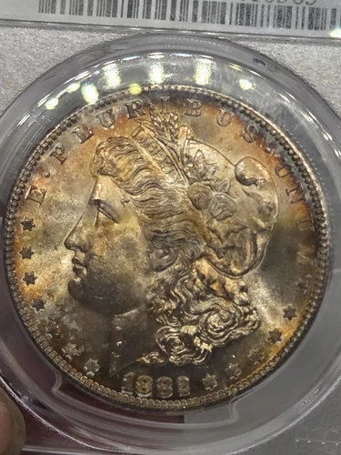 1882 S $1 Morgan Dollar PCGS MS65 Toned