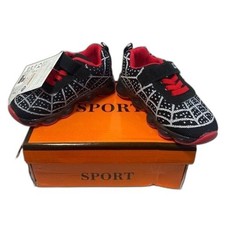NWT Toddler LED Spider-Man Shoes Size 0 12M Light Up Baby Sneakers