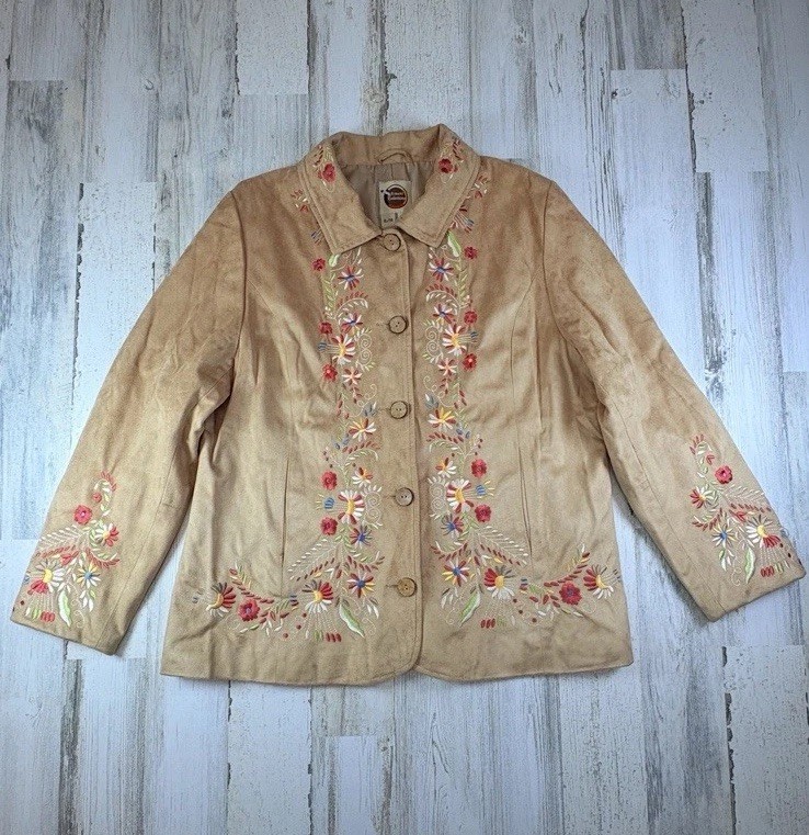 Ameri Selections Boho Western XL Coat Jacket Flor… - image 1