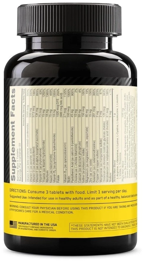 Optimum Nutrition Opti-Men Daily - Suplemento multivitamínico - ¡Nuevo!! Foto 4 de 4