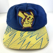 Pokemon 2017 Youth Snapback Hat Cap OSFM Nintendo Blue Yellow Licensed