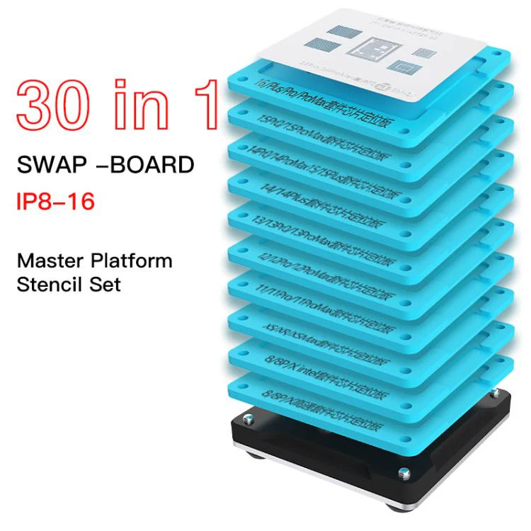 JTX SM Series Swap Board Chips BGA Reballing Stencil Platform Set for iPhone 8-1