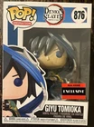 Funko POP! Demon Slayer GIYU TOMIOKA #876 AAA ANIME EXCLUSIVE + FREE POP PROTECT