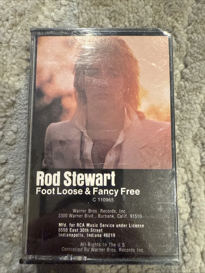 SEALED ROD STEWART FOOT LOOSE AND FANCY FREE Cassette Tape OG 1977 Classic Rock - Image 2 of 4