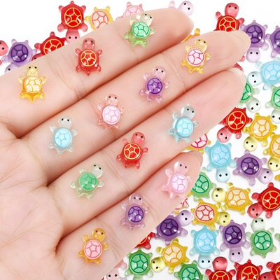 #ad 200 Pcs Mini Turtles Little Turtle Figurines Tiny Turtle Miniature Ocean Sea ... $9.39