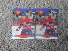 CLAUDE LEMIEUX #153 - LOT OF 2 - 1990 PRO SET HOCKEY CARDS