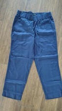 Pants Size Medium Women's Banana Republic Tapered Crop Pant Navy Elastic NWT