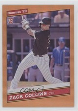2020 Donruss Retro 1986 Variations Holo Orange Zack Collins #247 Rookie RC 07rd