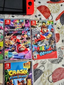 Nintendo Switch (HAC-001) Console Bundle + 6 games in boxes Mario, Zelda & More