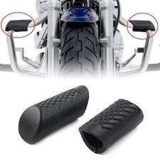 Black 31mm-32mm Rubber Anchors Engine Guard Highway Crash Bar Protection Slider