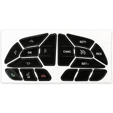 1 Set Steering Wheel Button Decals Stickers Repair For Dodge Charger 2016-2022 1 Set Steering Wheel Button Decals Stickers Repair For Dodge Charger 2016-2022