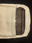 Louis Vuitton Monogram Card Wallet Zip Pouch w/ Chain, Brown/Black, Women — photo 6