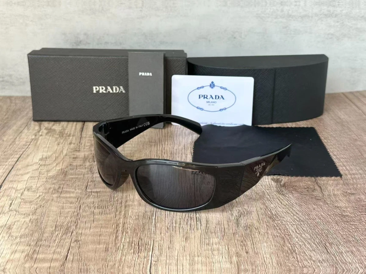 PRADA Black Shield Sunglasses for Women for sale | eBay