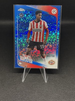 2025-26 Topps UCC Michael Bresser PSV Eindenhoven Blue Sparkle /150 Rookie RC