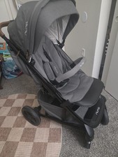 Nuna Gray Single Stroller w/ Adjustable Canopy  Five-Point Harness
