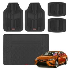 Flextough Floor Mats For Cars Cargo Mat Full Set - All Small Cargo Mat Black