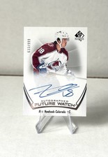 2021-22 SP Authentic Hockey Alex Newhook Avalanche Future Watch Rookie Auto /999