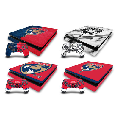 OFFIZIELLE NHL FLORIDA PANTHERS VINYL SKIN FOR PS4 SLIM CONSOLE & DUALSHOCK 4