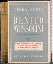 OPERA OMNIA DI BENITO MUSSOLINI. VOL V. SUSMEL (CURA). LA FENICE.