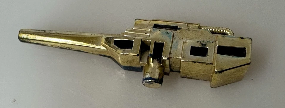 Vintage Transformers G1 GOLD THRUSTER GUN (1980’s) Rare Find 2” - Image 2 of 4