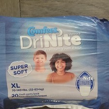Comfees DriNite Juniors Premium Youth Pants XL Overnight Disposable 20 Pack