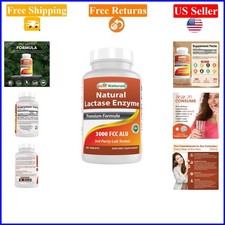 Fast Acting Lactase Enzyme Tablets 3000 , 180 Count, Gluten-Free