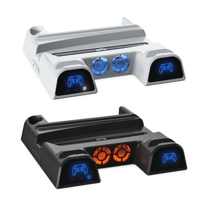 Disc Storage Rack For Multi-function Fan Base Game Handle Charging Station