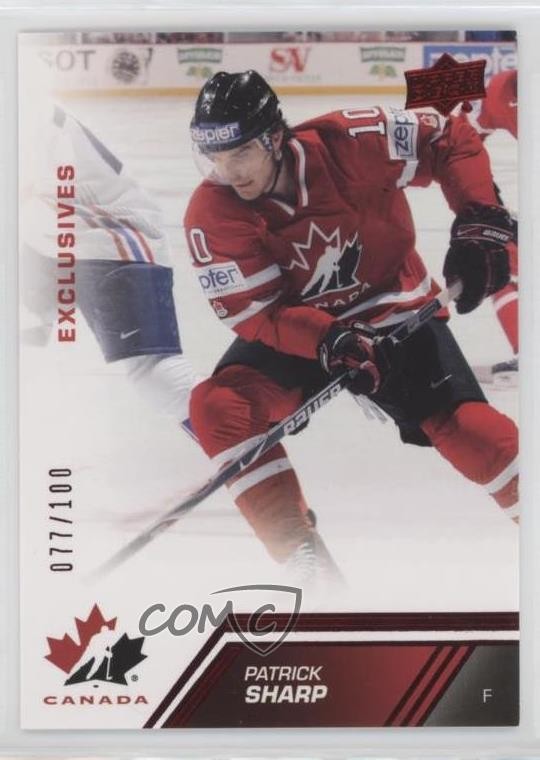 2013 Upper Deck Team Canada Exclusives /100 Patrick Sharp #182 01qm