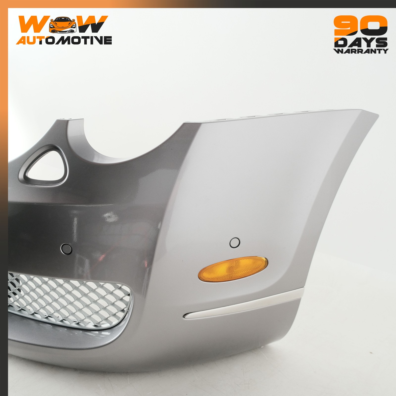 06-13 BENTLEY CONTINENTAL FLYING SPUR FRONT BUMPER SILVER TEMPEST METALLIC OEM