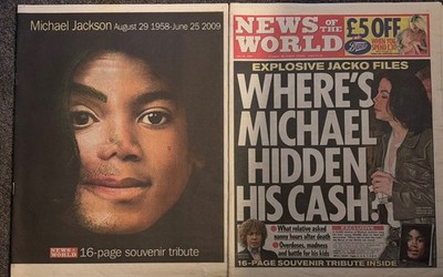 Michael Jackson News of the World Commemorative June 28 2009 Newspaper VGC