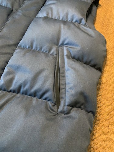 Ermenegildo Zenga Quilted Wool Navy Blue Down Vest Full zip 52R Italy 42 US - Picture 6 of 23