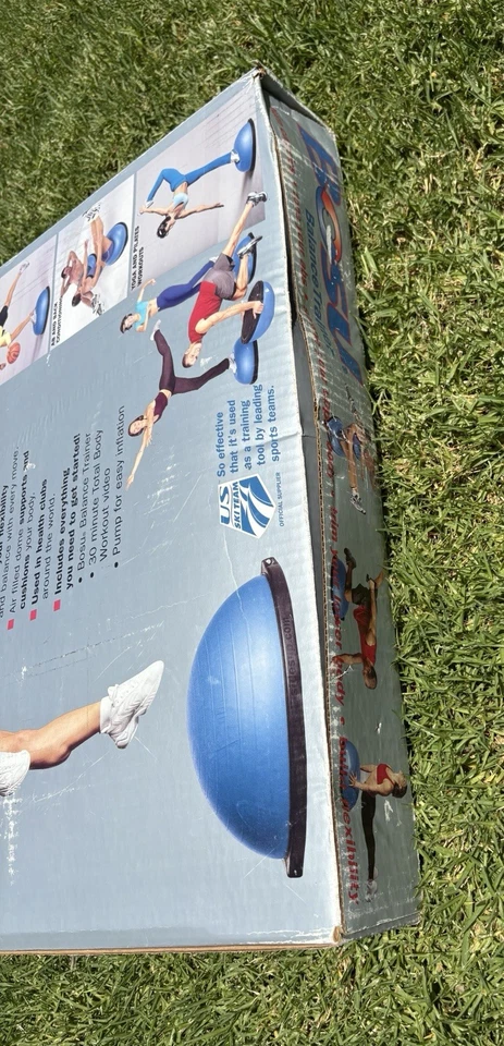 Balón Entrenador de Equilibrio Bosu 2003 De Colección 26" con Bomba y Video Nuevo En Caja Bosu Foto 4 de 4