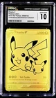 Pokémon 2021 Pikachu V Celebrations UPC Gold Black Star Promo SWSH145 CGC 10 ✨✨✨