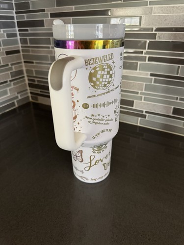 Taylor Swift 40 oz Insulated Tumbler with Handle - Limited Edition - Picture 4 of 11