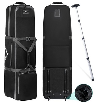 Waterproof Golf Club Travel Bag Premium 900D Fabric Padded and Easy Carry Wheels