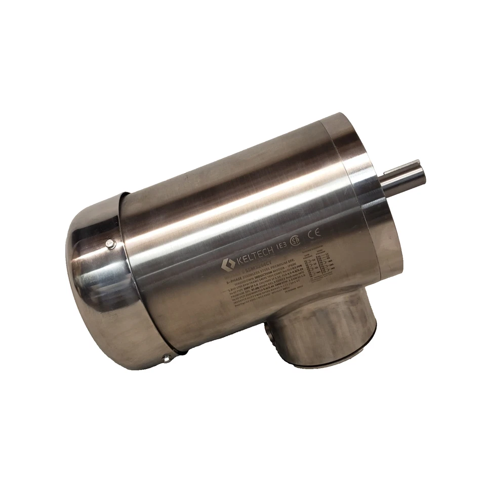 Keltech SSM3244CT Stainless Steel Washdown Motor 208-230/460V 1.5 HP 1750RPM 1kW - Image 4 of 4