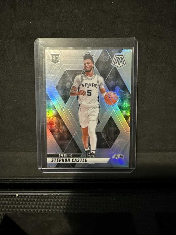 2024-2025 Panini Mosaic - Stephon Castle Rookie True Silver - Spurs