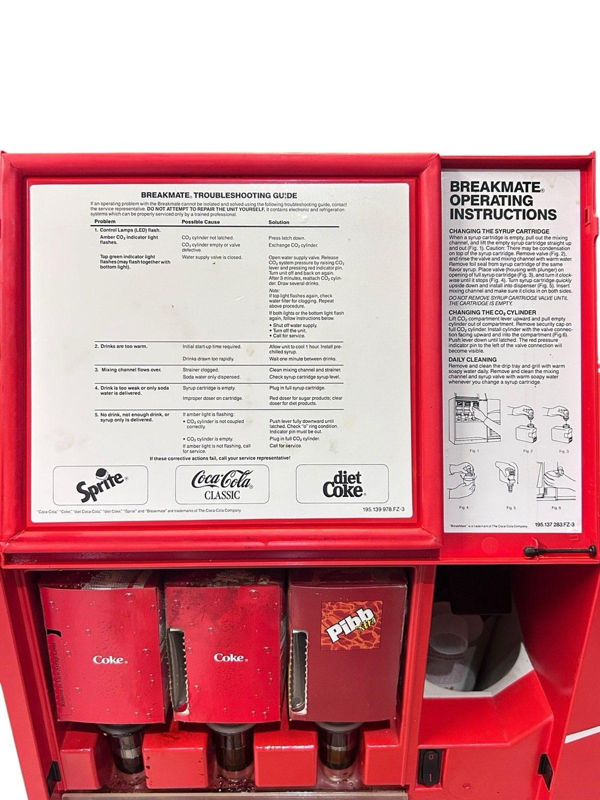 Original Coke Coca-Cola Breakmate Siemens Fountain Soda Machine Red | eBay
