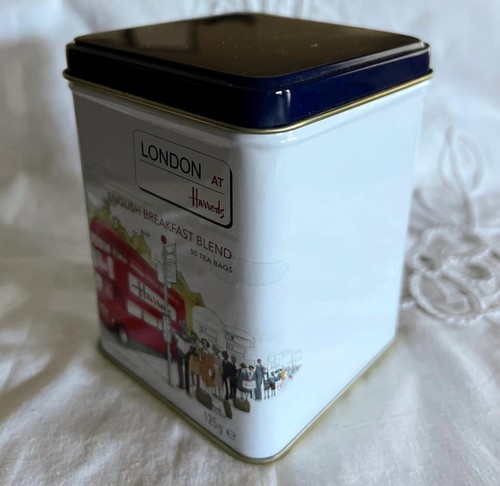 2014 Harrods London English Breakfast Tin Red Double Deck Bus Design Empty - Picture 6 of 6