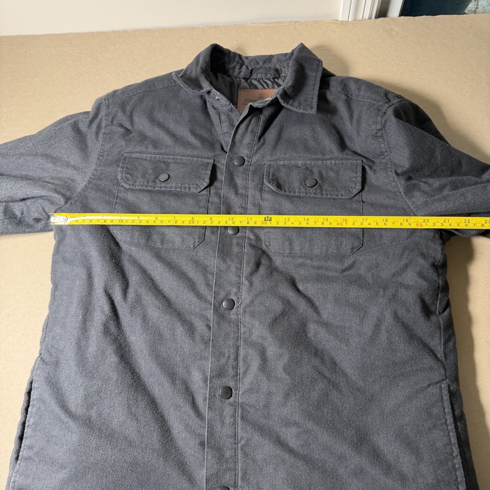 RUGGED ELEMENTS Jacket Mens Medium black Snap Coa… - image 8