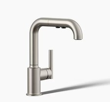 Kohler 7506-VS Purist  pull-out kitchen secondary sink faucet Vibrant Stainless