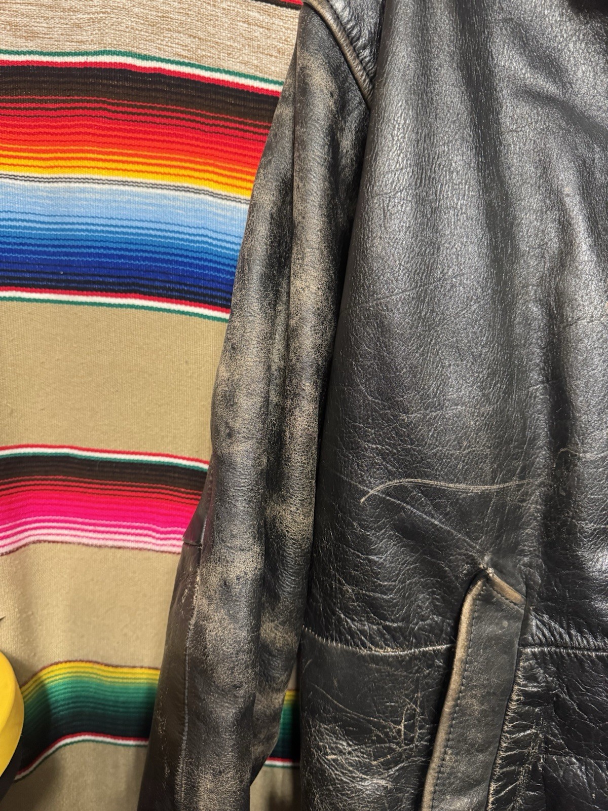 Vintage First Leather Jacket Size Small - image 2